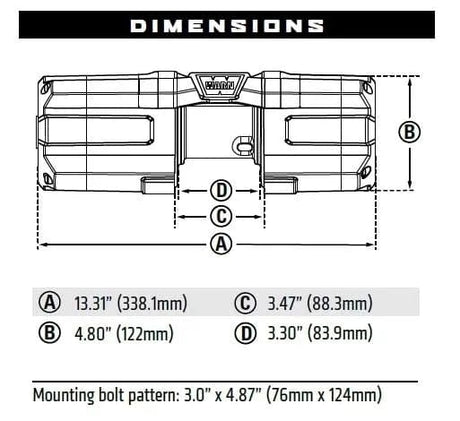 WARN Axon 101130 35-S Powersport Winch - BumperStock