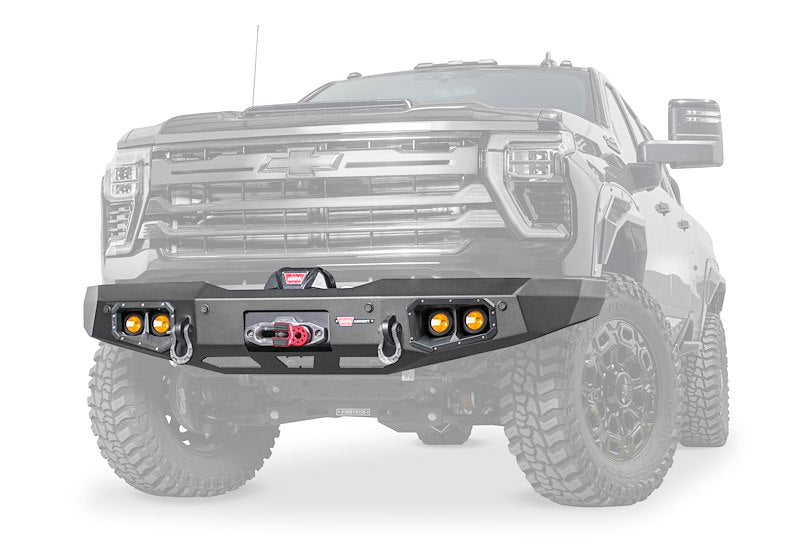 Warn Ascent 110916 2024-2025 Chevy Silverado 2500 HD Front Bumper No Guard - BumperStock