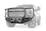 Warn Ascent HD 110913 2024 Chevy Silverado 2500/3500 HD Front Winch Bumper with Full Grille Guard - BumperStock