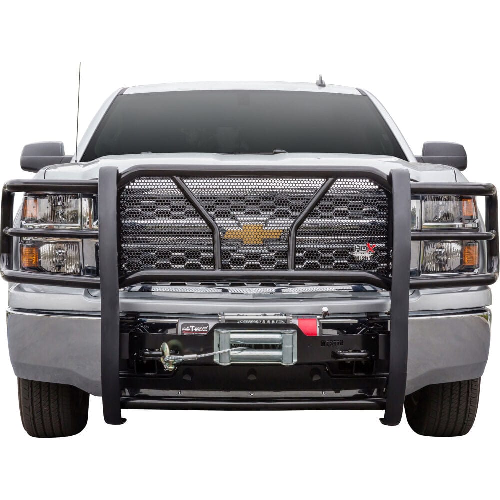 Westin 57-93685 Chevy Silverado 1500 2014-2015 HDX Winch Mount Grille Black - BumperStock