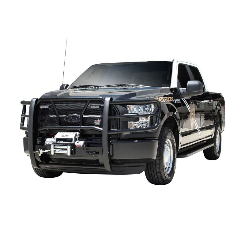 Rear Step Steel Bumper Guard Protector + Winch Fits 2015-2020 Ford F-150