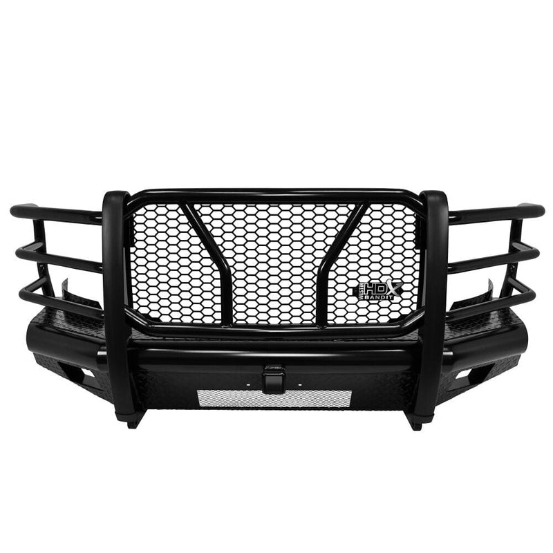 YZONA Front Off-Road Bumper For 2011-2014 Chevy Silverado 2500 3500 HD – Black Steel, LED Ready