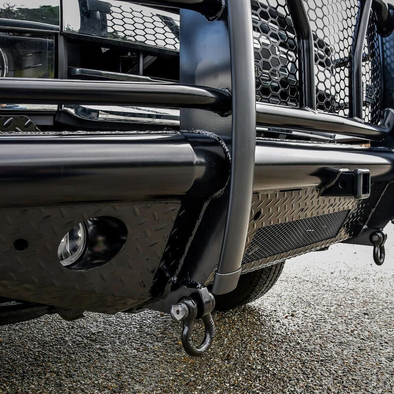 Westin 58-31155 Chevy Silverado 2500/3500 HD 2015-2019 HDX Bandit Front Bumper Non-Winch Black Finish - BumperStock
