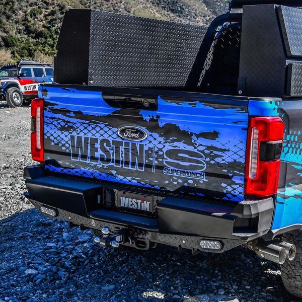 Westin 58-341205 Ford F250/F350 Super Duty 2023-2025 HDX Bandit Rear Bumper - BumperStock