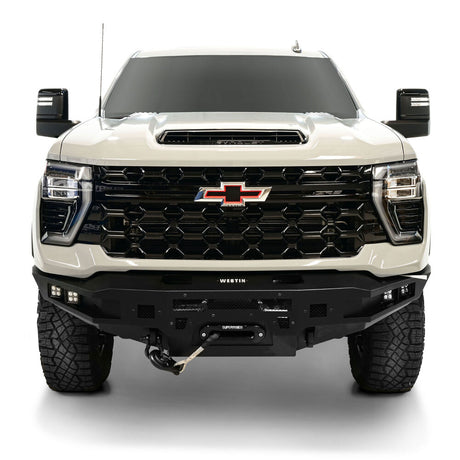 Westin 58-414215 Pro-Series 2024-2025 Chevy Silverado 2500/3500 HD Front Winch Bumper - BumperStock