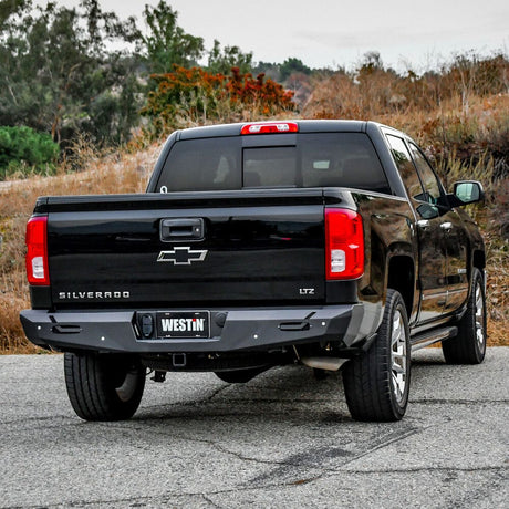 Westin 58-421005 GMC Sierra 2500/3500 HD 2015-2019 Pro-Series Rear Bumper - BumperStock