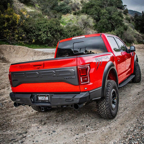 Westin 58-421145 Ford F150 Raptor 2017-2020 Pro-Series Rear Bumper Black Finish - BumperStock