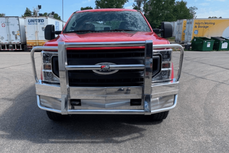 Ali Arc Aluminum Ford F250/F350 Superduty 2017-2022 Front Bumper With Rake FDR2791 (Halogen Cut outs)-BumperStock
