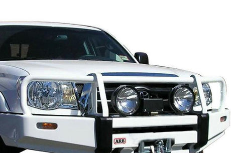 ARB 3423030 Toyota Tacoma 2005-2011 Deluxe Front Bumper Winch Ready with Grille Guard, Black Powder Coat Finish-BumperStock
