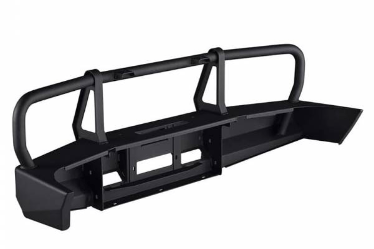 ARB 3423040 Toyota Tacoma 1995-2004 Deluxe Front Bumper Winch Ready with Grille Guard Integrit Textured Black Powder Coat Finish-BumperStock