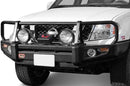 ARB 3438260 Nissan Pathfinder 2005-2007 Deluxe Front Bumper Winch Ready with Grille Guard, Black Powder Coat Finish-BumperStock