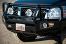 ARB 3464010 Nissan Titan 2004-2011 Deluxe Front Bumper Winch Ready with Grille Guard, Black Powder Coat Finish-BumperStock