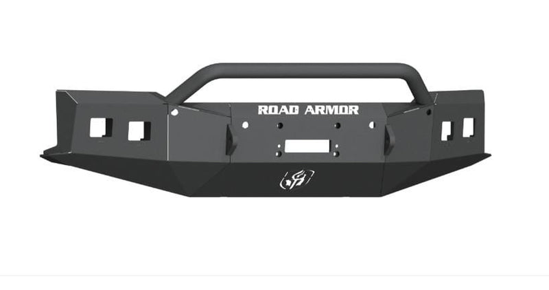 Road Armor 3191F4B 2019-2021 Chevy Silverado 1500 Stealth Front Winch Bumper Pre-Runner Guard - BumperStock