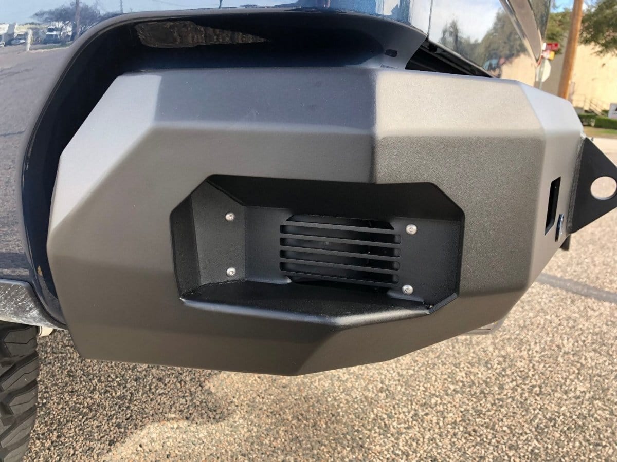 Road Armor 3191R0B 2019-2021 GMC Sierra 1500 Stealth Rear Winch Bumper - BumperStock