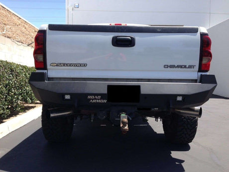 Road Armor 34200B 2000-2007 GMC Sierra 2500/3500 Stealth Rear Winch Bumper - BumperStock