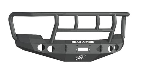 Road Armor 37202B 2008-2010 Chevy Silverado 2500/3500 Stealth Front Winch Bumper Titan II Guard-BumperStock