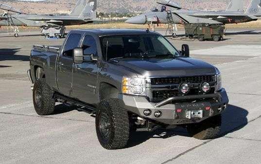 Road Armor 37204B 2008-2010 Chevy Silverado 2500/3500 Stealth Front Winch Bumper Pre-Runner Guard-BumperStock