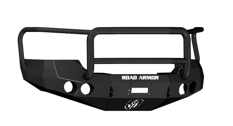 Road Armor 37405B 2008-2010 GMC Sierra 2500/3500 Stealth Front Winch Bumper Lonestar Guard-BumperStock
