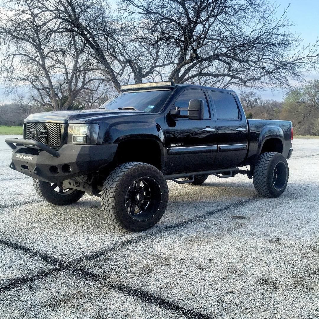 Road Armor 37604B 2008-2013 GMC Sierra 1500 Stealth Front Winch Bumper Pre-Runner Guard-BumperStock