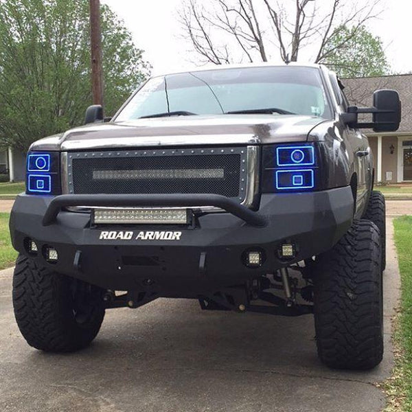 Evan-Fischer Front Bumper Cover Kit For 2007-2013 GMC Sierra 1500 - 2pc With Grille