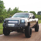 Road Armor 37604B 2008-2013 GMC Sierra 1500 Stealth Front Winch Bumper Pre-Runner Guard-BumperStock