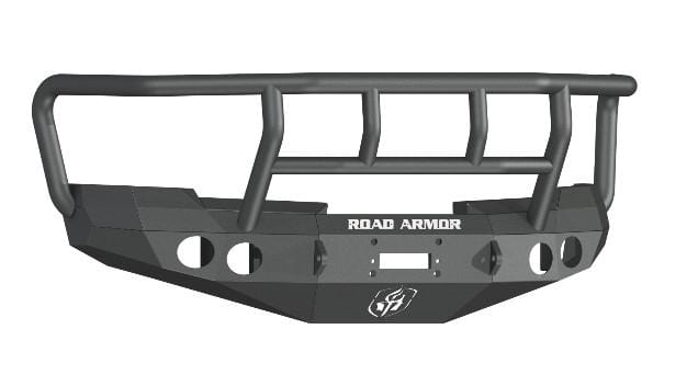 Road Armor 37702B 2008-2013 Chevy Silverado 1500 Stealth Front Winch Bumper Titan II Guard-BumperStock