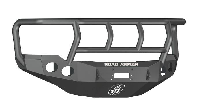Road Armor 38202B 2011-2014 Chevy Silverado 2500/3500 Stealth Front Winch Bumper Titan II Guard-BumperStock