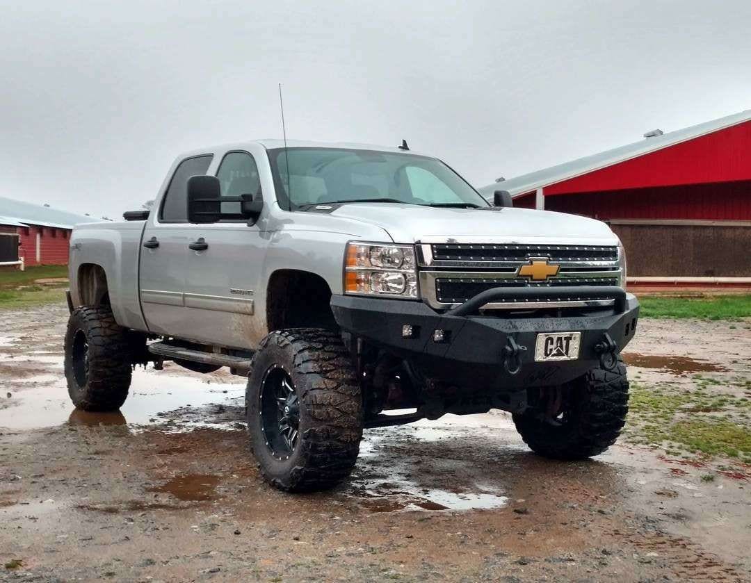 Road Armor 38204B 2011-2014 Chevy Silverado 2500/3500 Stealth Front Winch Bumper Pre-Runner Guard-BumperStock