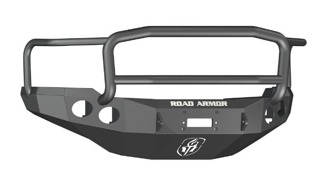 Road Armor 38205B 2011-2014 Chevy Silverado 2500/3500 Stealth Front Winch Bumper Lonestar Guard-BumperStock