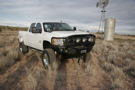 Road Armor 38205B 2011-2014 Chevy Silverado 2500/3500 Stealth Front Winch Bumper Lonestar Guard-BumperStock