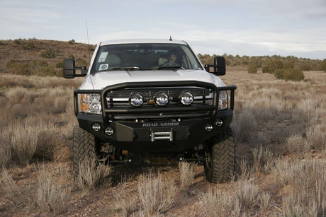 Road Armor 38205B 2011-2014 Chevy Silverado 2500/3500 Stealth Front Winch Bumper Lonestar Guard-BumperStock