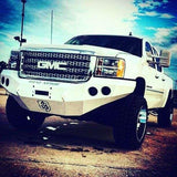 Road Armor 38400B 2011-2014 GMC Sierra 2500/3500 Stealth Front Winch Bumper Base Guard-BumperStock