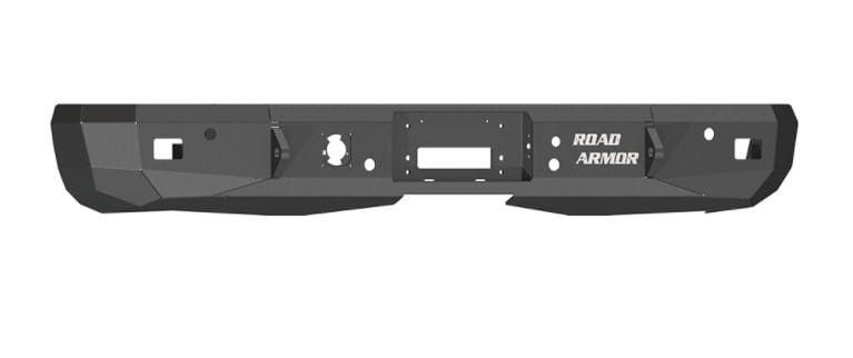 Road Armor 38500B 2008-2013 GMC Sierra 1500 Stealth Rear Winch Bumper - BumperStock