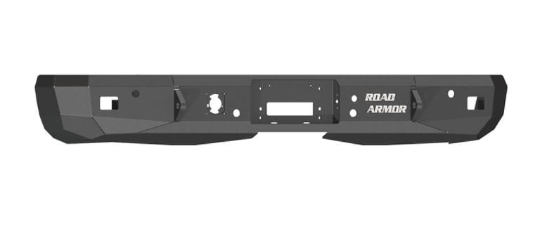 Road Armor 38600B 2008-2010 Chevy Silverado 2500/3500 Stealth Rear Winch Bumper-BumperStock