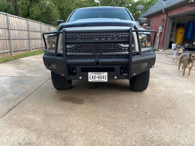 Road Armor Vaquero 410VF26B 2010-2018 Dodge Ram 2500/3500 Non-Winch Front  Bumper with Full Guard and 2