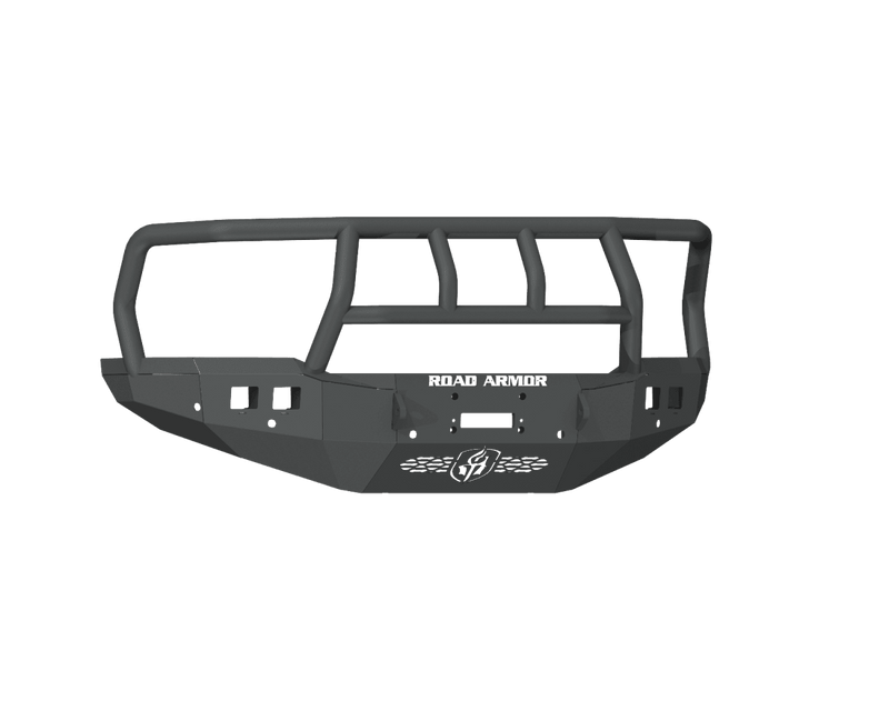 Road Armor 4194F2B 2019-2021 Dodge Ram 2500/3500/4500/5500 Stealth Front Winch Bumper Titan II Guard - BumperStock
