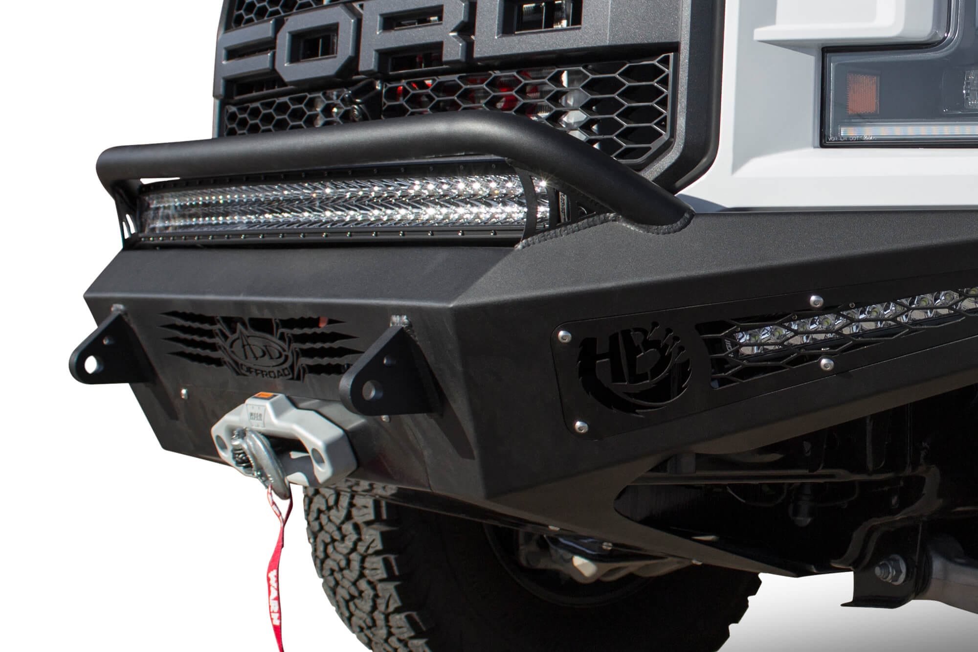 ADD F117382860103 2017-2020 Ford Raptor HoneyBadger Front Winch Bumper ...