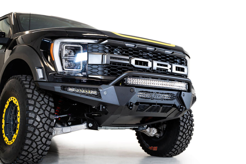 ADD F210221180103 2021-2022 Ford Raptor HoneyBadger Front Bumper with Top Hoop - BumperStock