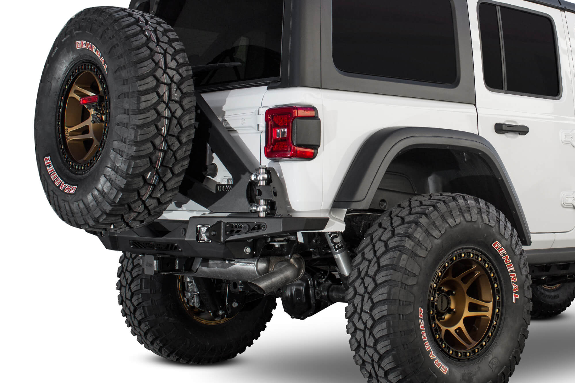 Add R961321280103 2018 2022 Jeep Wrangler Jl Stealth Fighter Hd Rear Bumper Bumperstock 0555