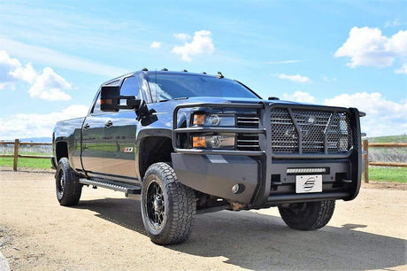Steelcraft AL60-10440 2015-2019 Chevy Silverado 2500/3500 HD Elevation Aluminum Front Bumper - BumperStock