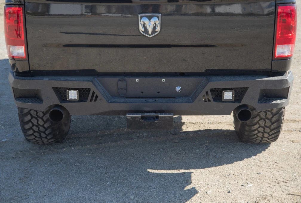 Body Armor DG-2964 Dodge Ram 1500 2009-2018 Eco Series Rear Bumper Dual Exhaust - BumperStock