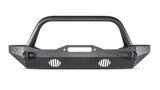 Body Armor JK-19532 Jeep Wrangler 2007-2018 Front Bumper Winch Ready Mid Stubby - BumperStock