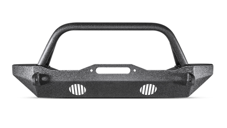 Body Armor JK-19532 Jeep Wrangler 2007-2018 Front Bumper Winch Ready Mid Stubby - BumperStock