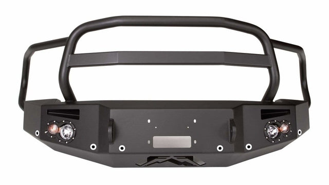 Fab Fours DR13-F2950-1 Dodge Ram 1500 2013-2018 Premium Front Bumper Winch Ready Full Guard Sensor-BumperStock