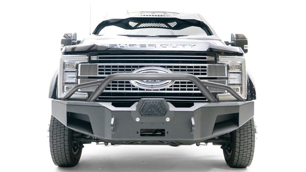Fab Fours FS17-A4262-1 Ford F450/F550 Superduty 2017-2021 New Premium Front Winch Bumper Pre-Runner Guard - BumperStock