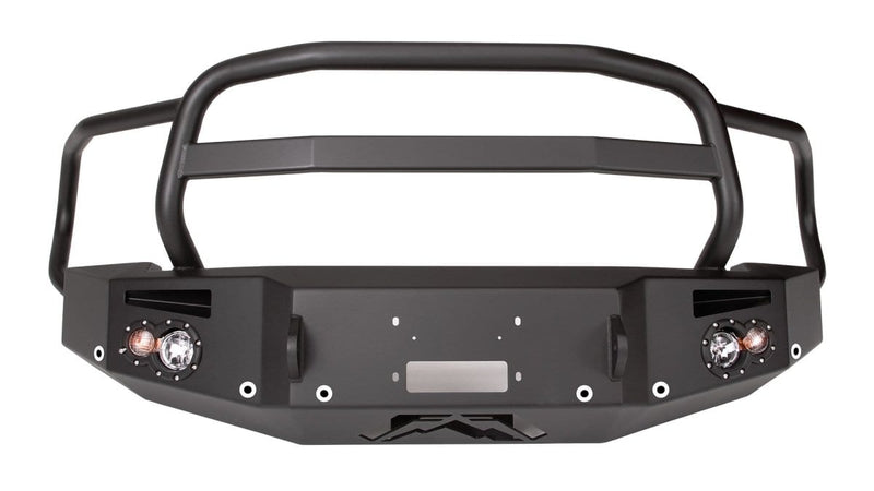 Fab Fours GS14-F3150-1 GMC Sierra 1500 2014-2015 Premium Front Bumper Sensor Winch Ready Full Guard-BumperStock