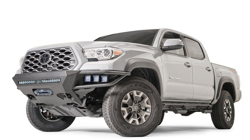 Fab Fours TB16-01-1 Toyota Tacoma 2016-2022 Ultra Light Hybrid Front Winch Bumper No Guard - BumperStock