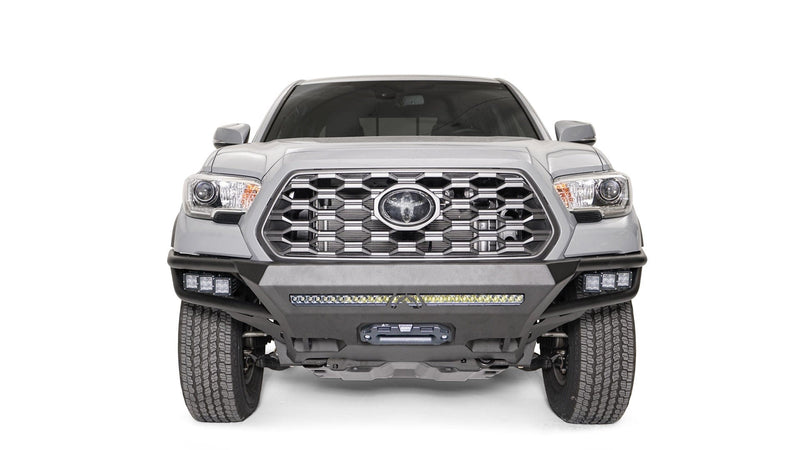 Fab Fours TB16-01-1 Toyota Tacoma 2016-2022 Ultra Light Hybrid Front Winch Bumper No Guard - BumperStock