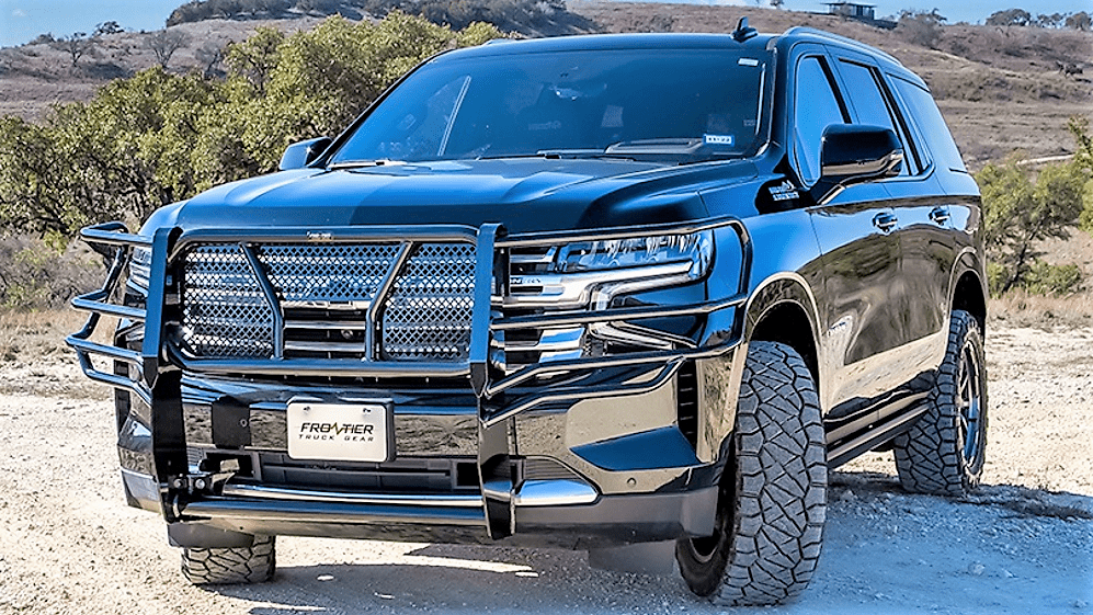 Frontier 200-22-1003 2021 Chevy Tahoe/Suburban Grille Guard - BumperStock