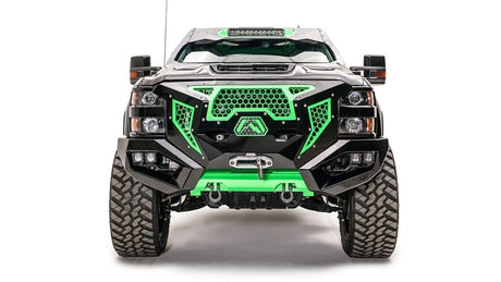 Fab Fours GR3000-1 2015-2019 Chevy Silverado 2500/3500 HD Grumper Front Bumper-BumperStock